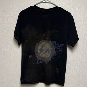 Travis Scott x Fragment Design black graphic T-shirt